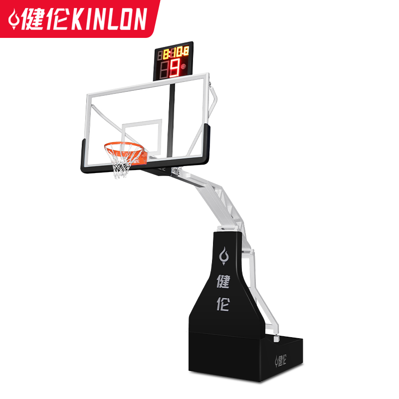 JL-2185 Electric hydraulic basketball stand with 24-second timer