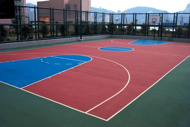 国际标准篮球场和篮球架