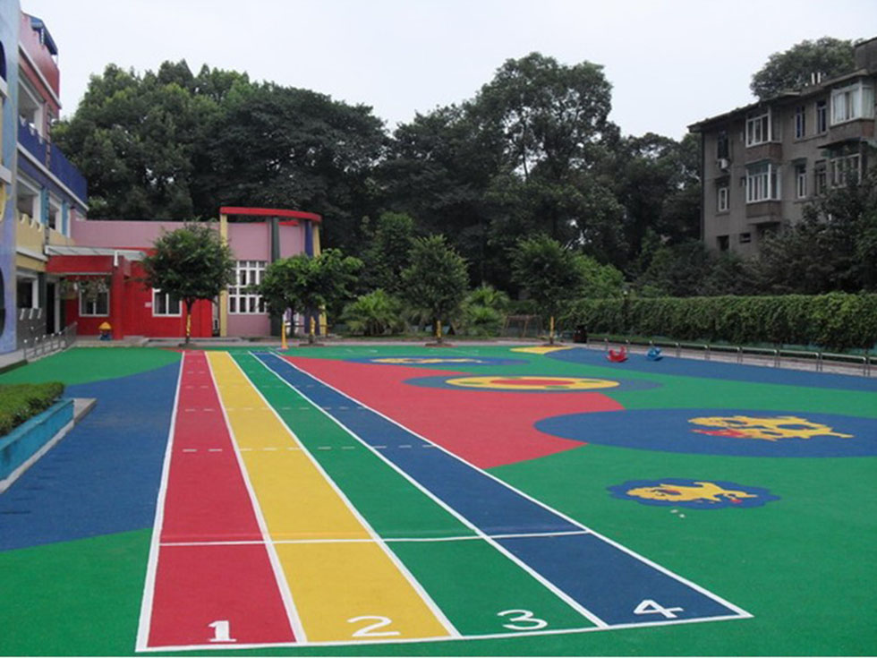 港閘幼兒園學(xué)校塑膠跑道