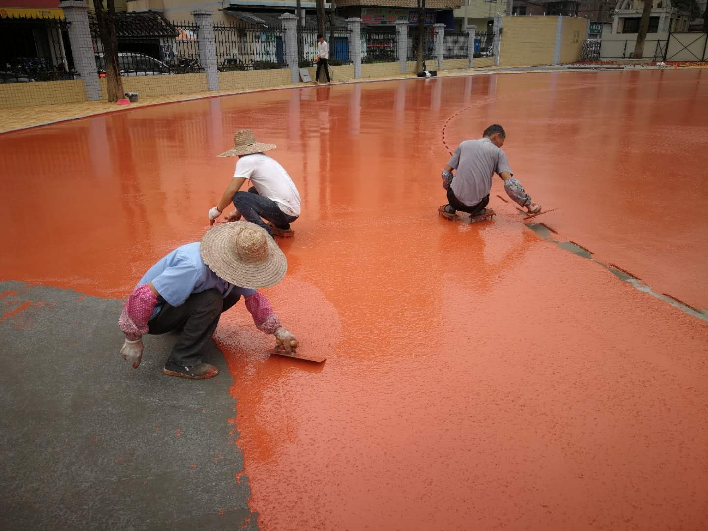 如皋幼兒園學校塑膠跑道施工